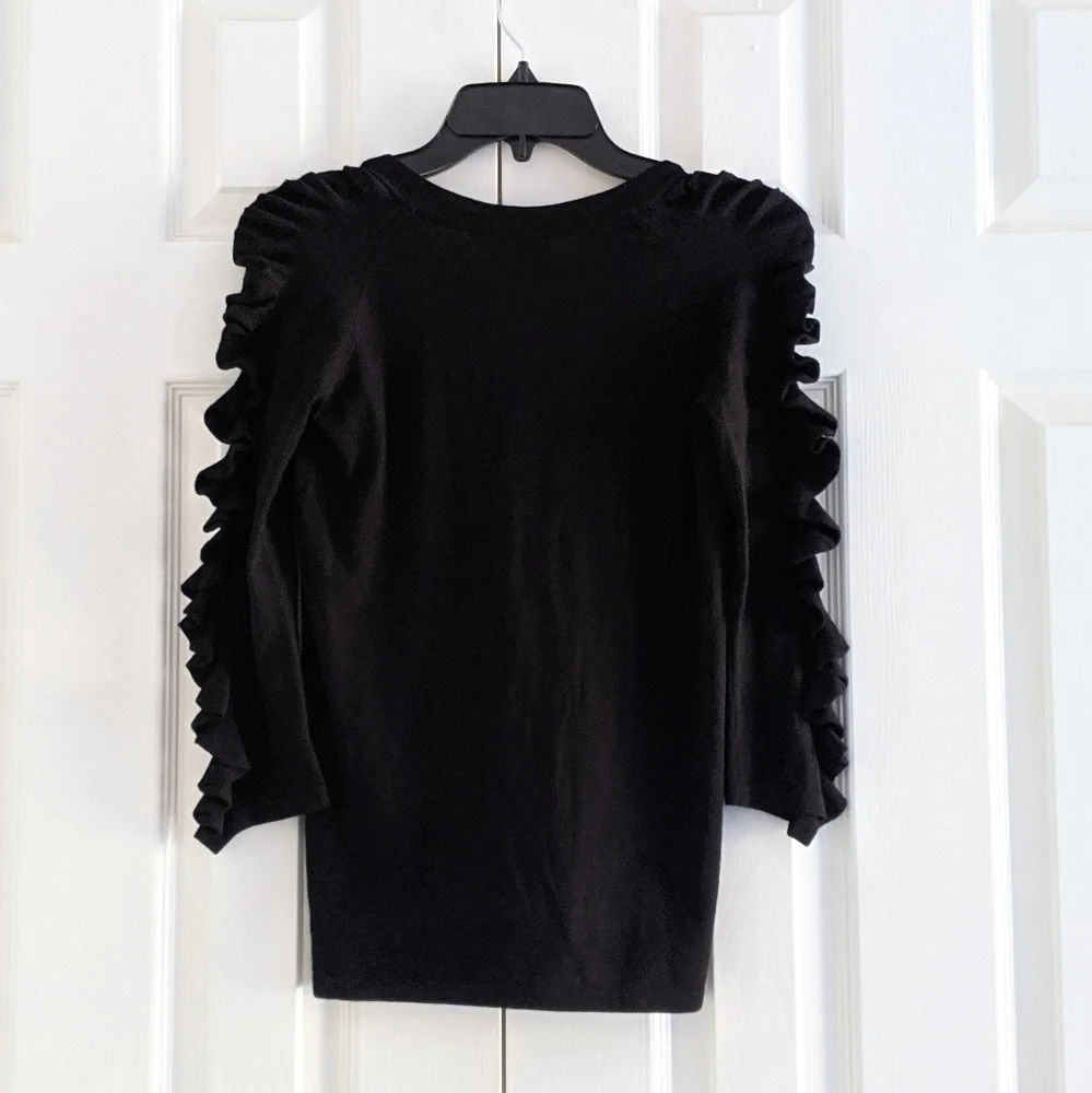 PIAZZA SEMPIONE Rouching Sleeves Sweater